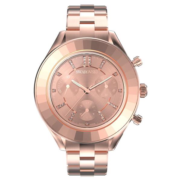 Swarovski Octea Lux Sport Rose Tone Chronograph Watch 561046