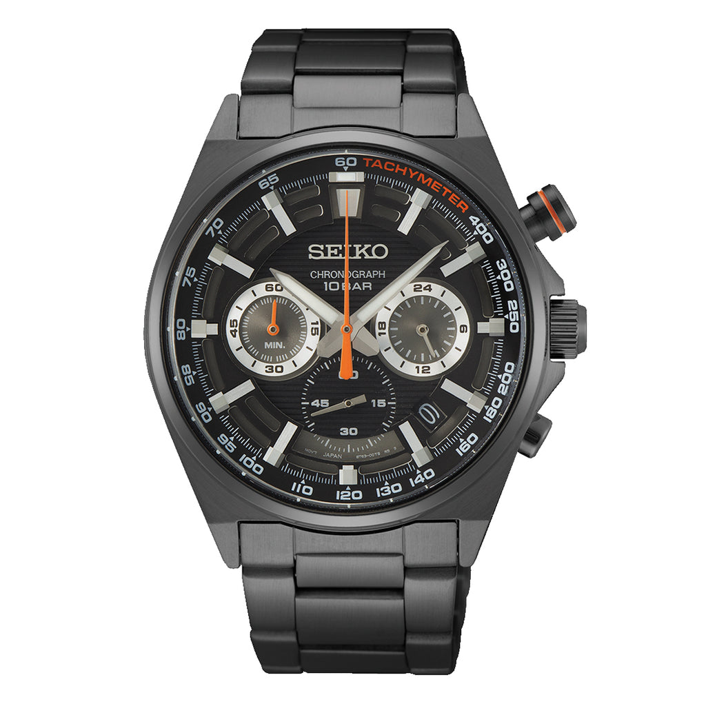 Seiko Chronograph Black Watch SSB399P