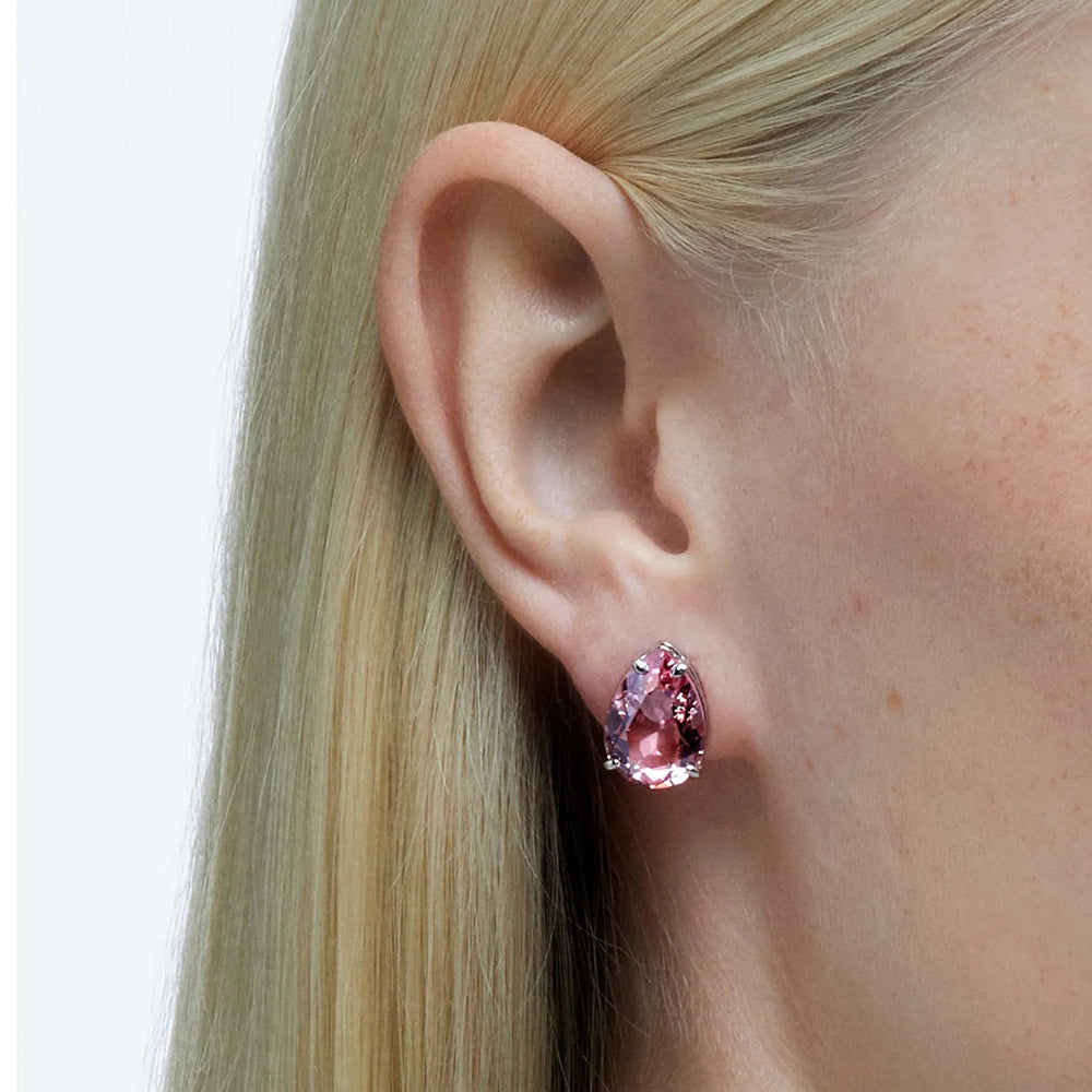 Swarovski 'Gema' Pink Teardrop Stud Earrings 5614455