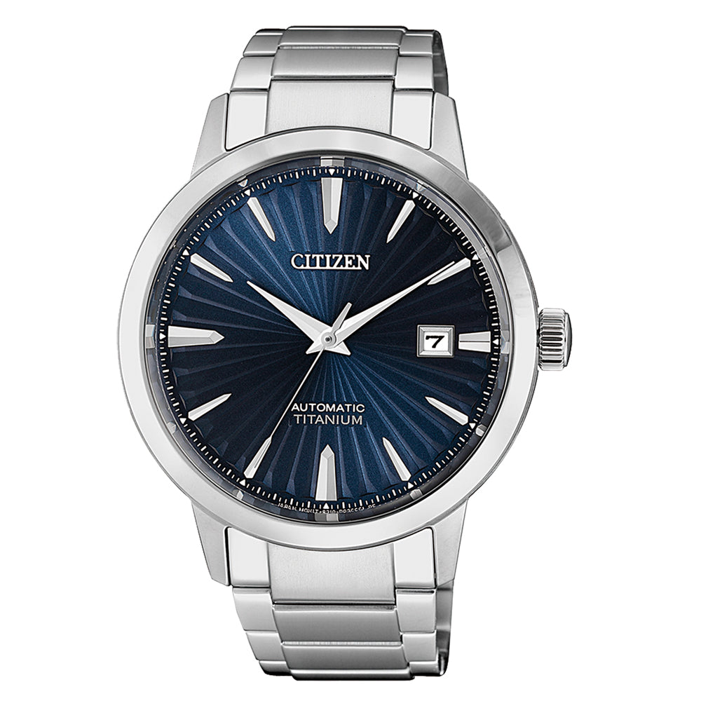 Citizen Titanium Automatic Stainless Steel Navy Dial NJ2180-