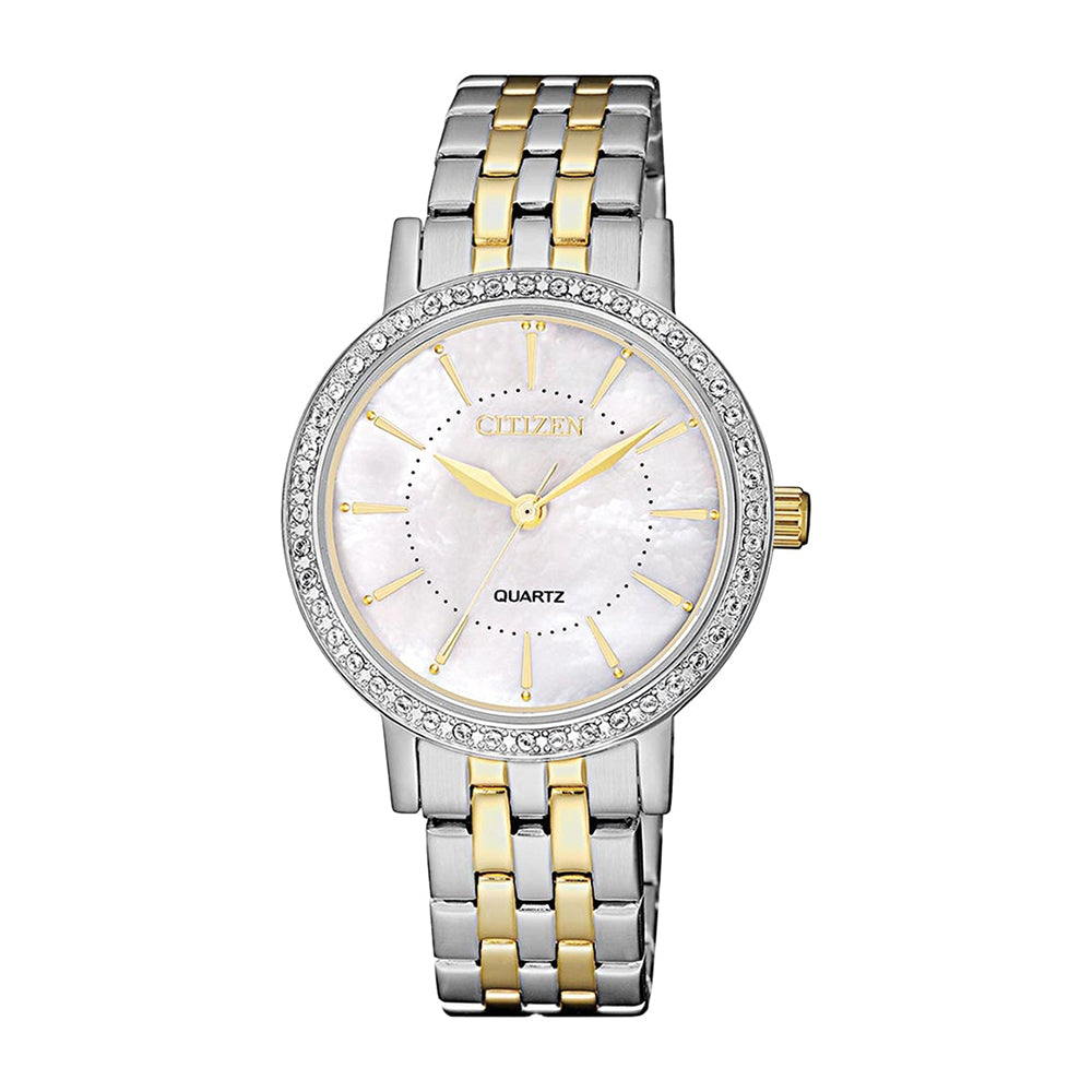 Citizen 2-Tone Stainless Steel Crystal Dial EL3044-89D