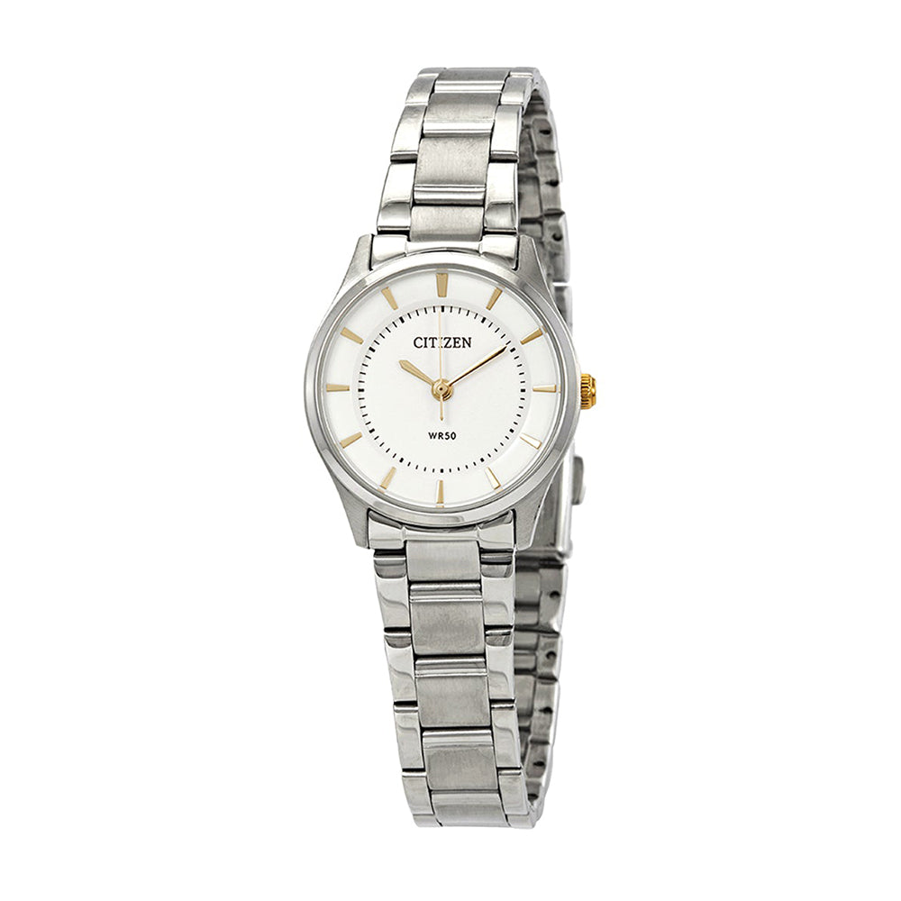 Citizen Stainless Steel Analogue White Dial Watch ER0201-56B