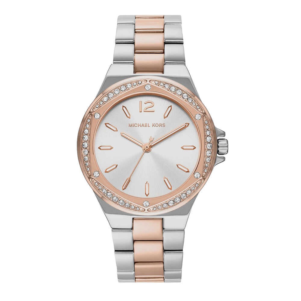 Michael Kors 'Lennox' 2-Tone Rose Stainless Steel Dress Watc