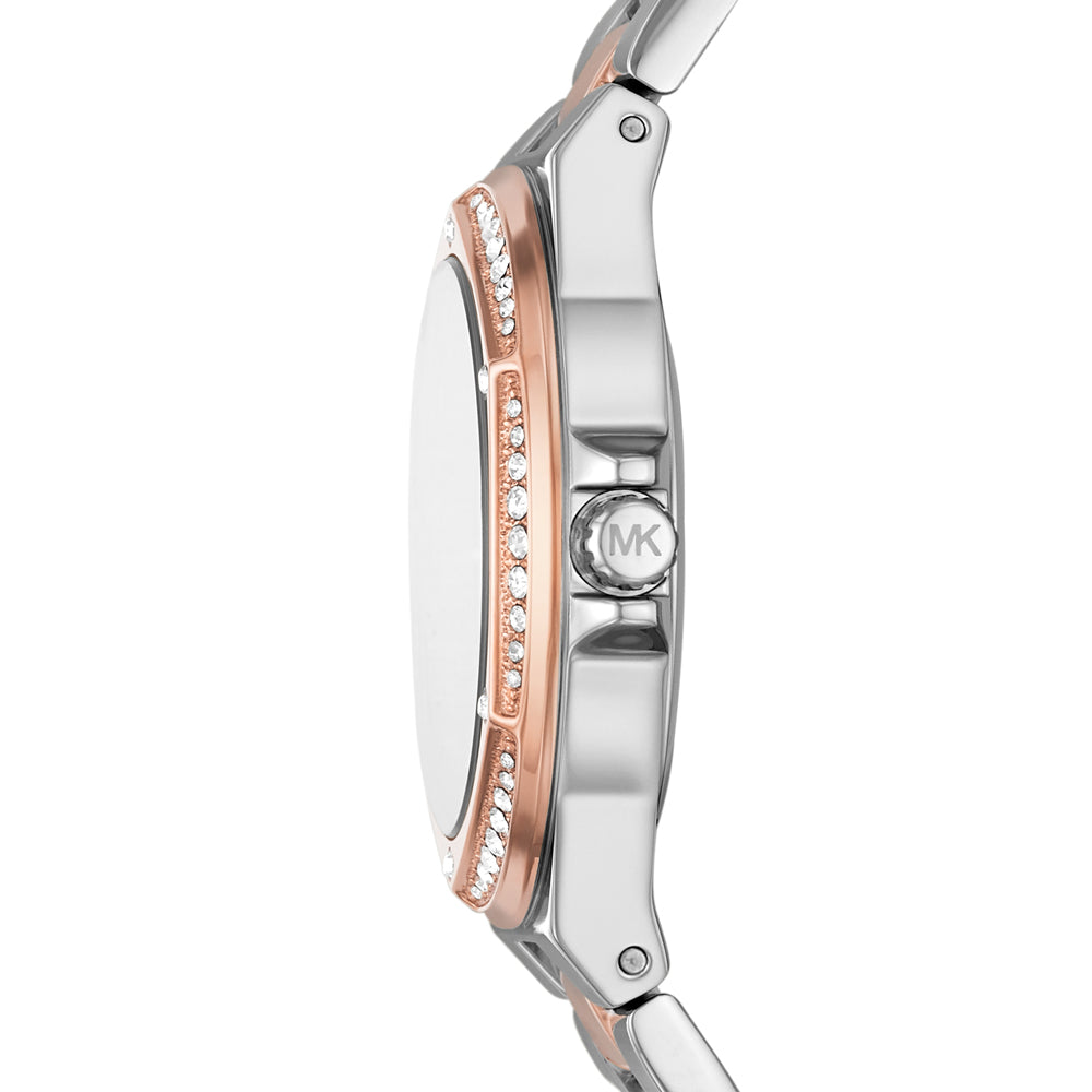 Michael Kors 'Lennox' 2-Tone Rose Stainless Steel Dress Watc