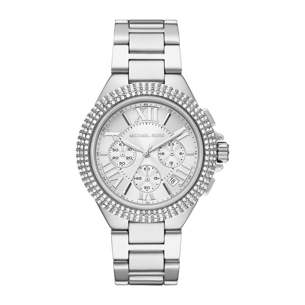 Michael Kors 'Camille' Oversized Chronograph Crystal Watch M
