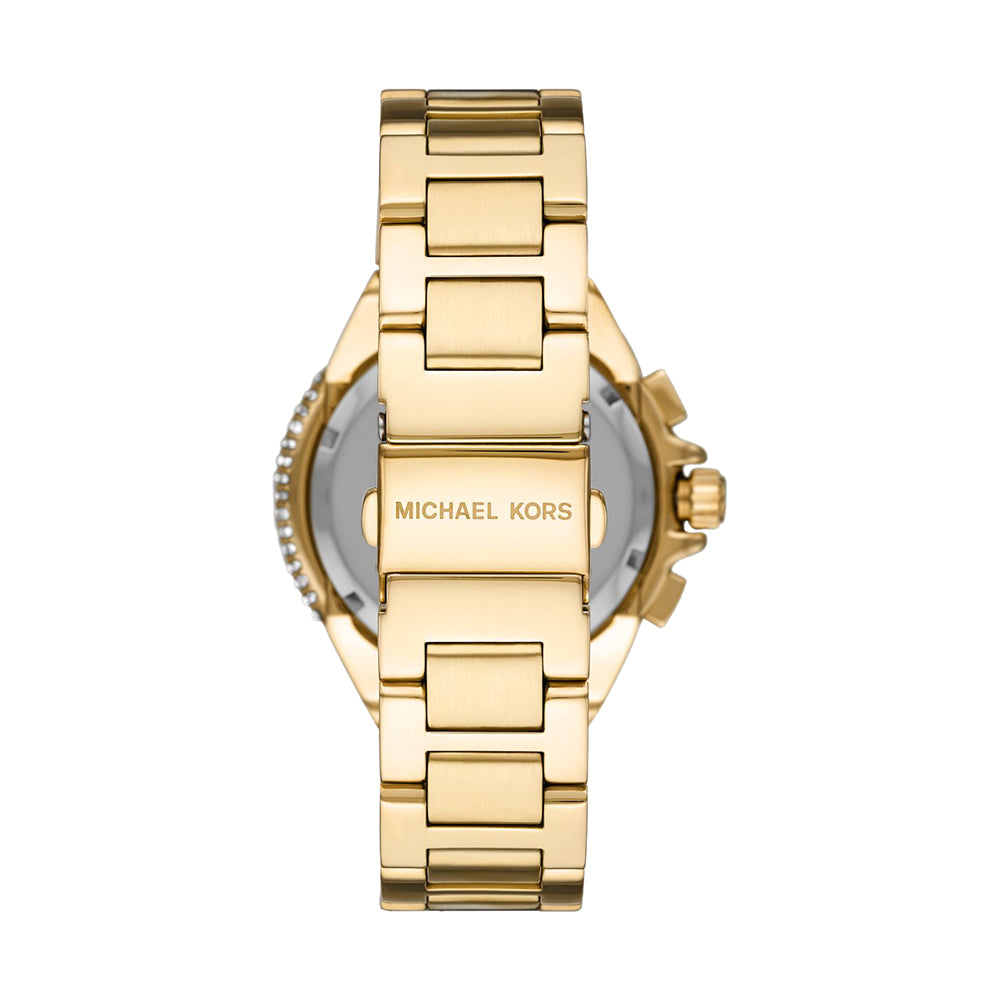 Michael Kors 'Camille' Chronograph Gold Tone Crystal Watch M