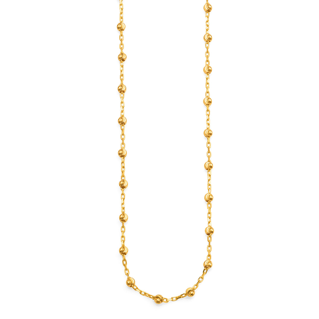 9ct Yellow Gold Fixed Ball Cable Chain