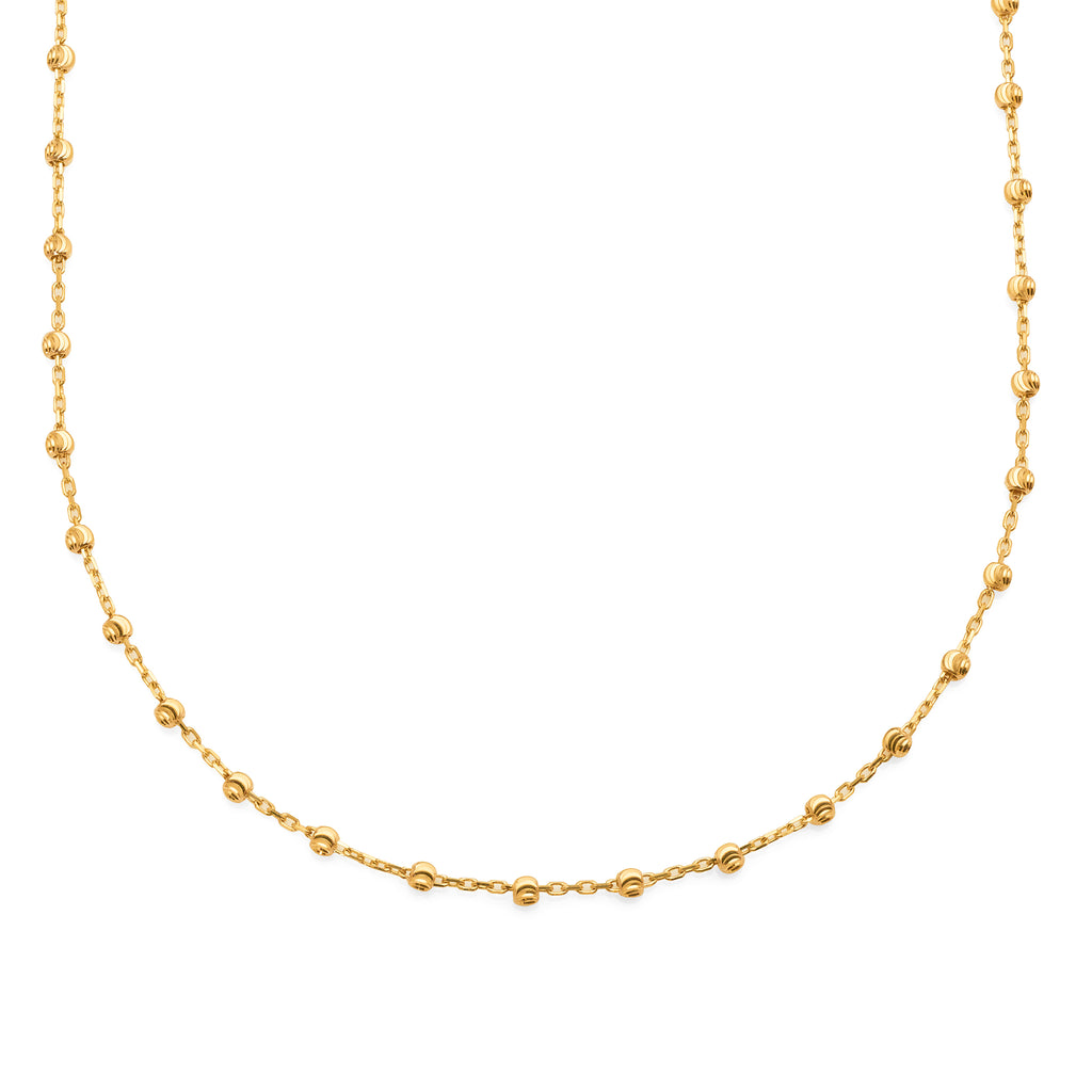 9ct Yellow Gold Fixed Ball Cable Chain