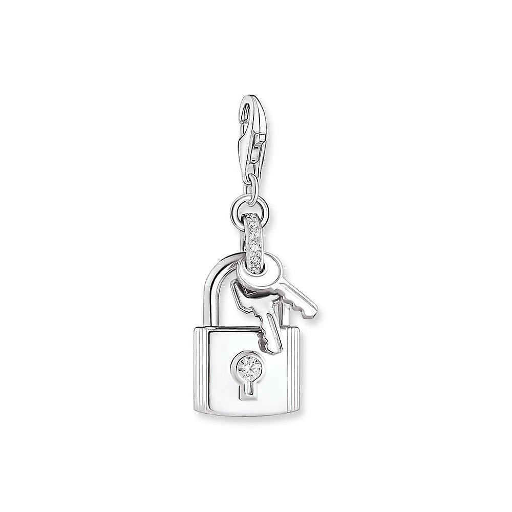 Thomas Sabo Padlock & Key Sterling Silver Cubic Zirconia Cha