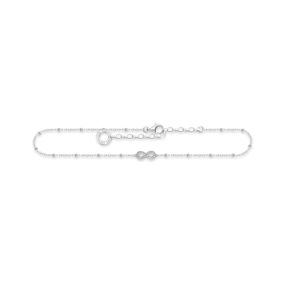 Thomas Sabo Infinity Sterling Silver Cubic Zirconia Anklet T