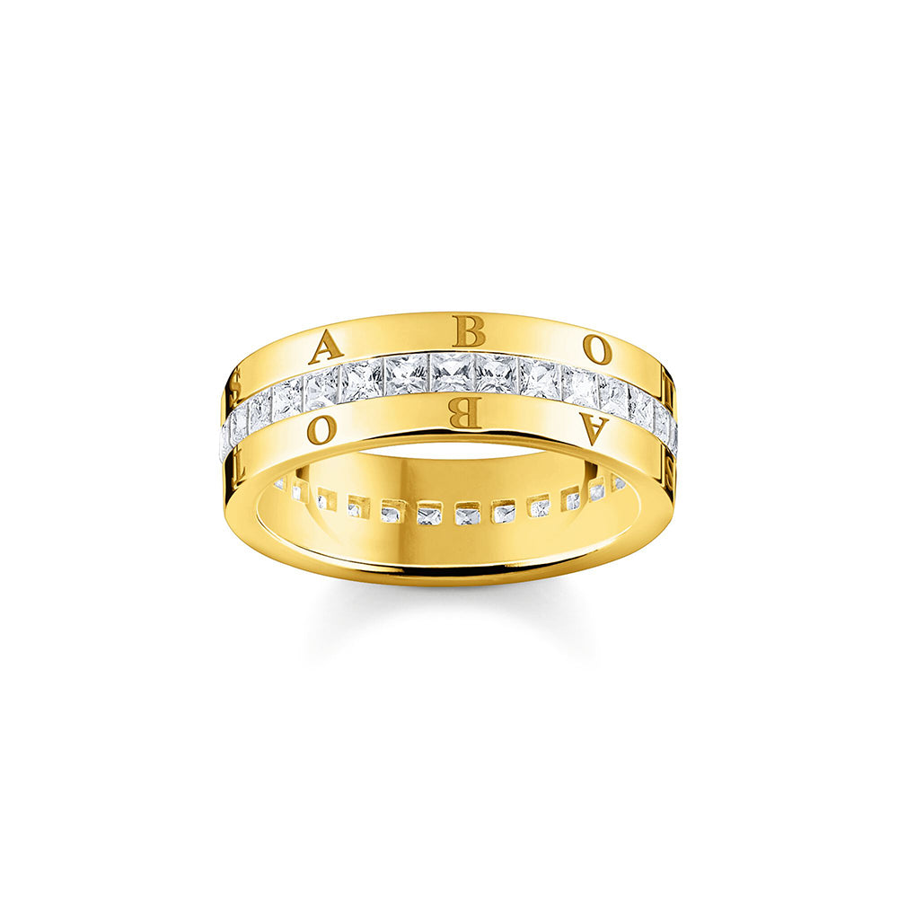 Thomas Sabo 'Heritage' Gold Tone Cubic Zirconia Ring TR2361Y