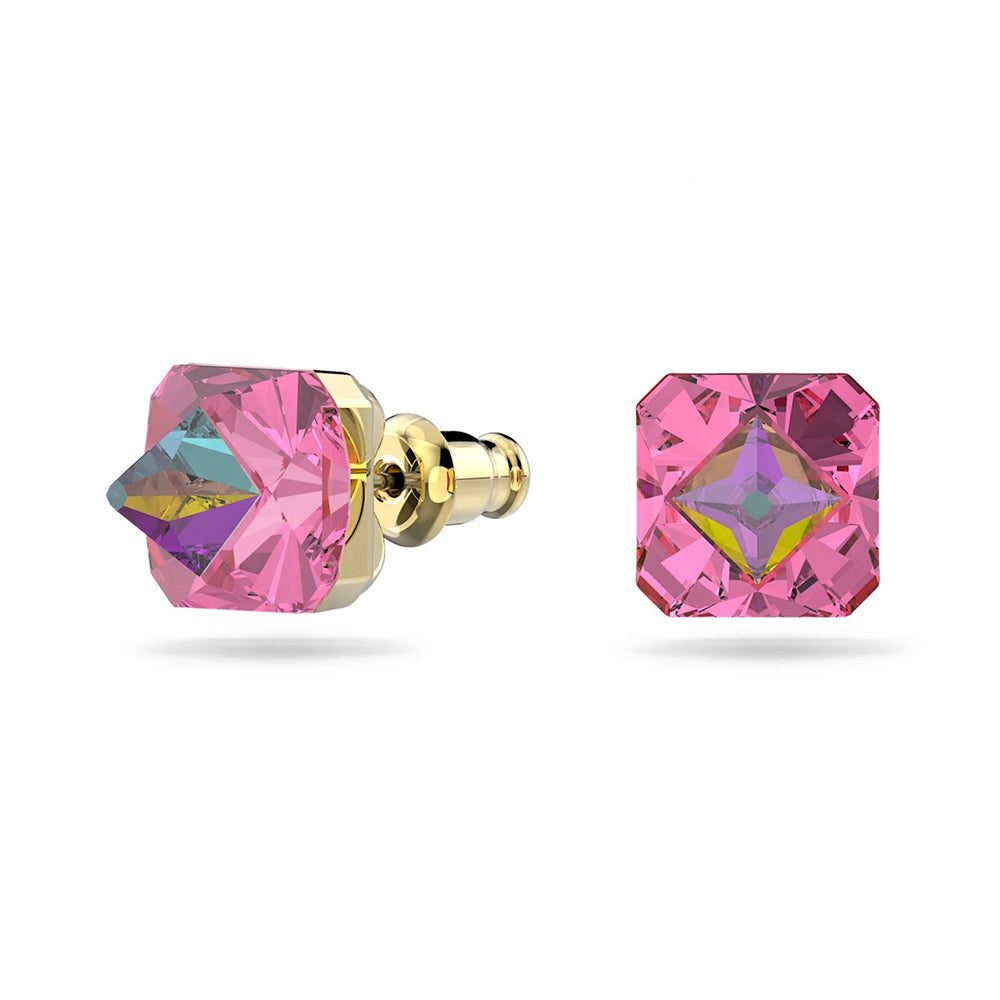 Swarovski 'Ortyx' Pink Pyramid Stud Earrings 5614062