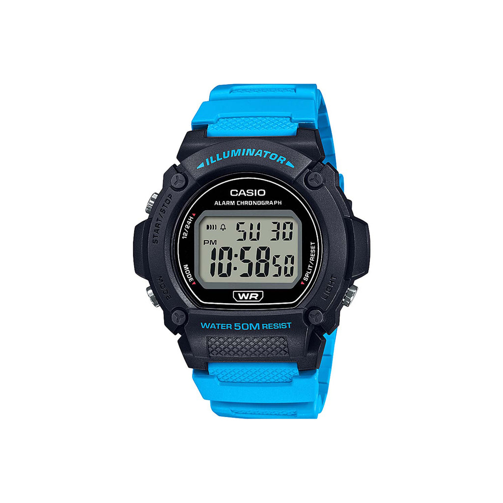 Casio Blue & Black Digital Watch W219H-2A2