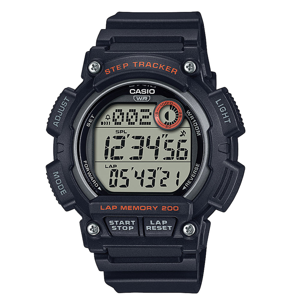 Casio Black Step Tracker Digital Watch WS2100H-1A