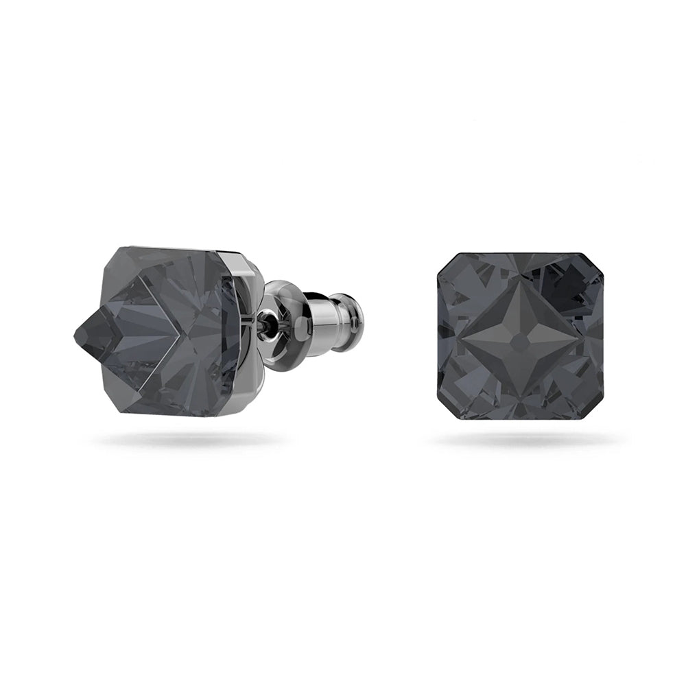 Swarovski 'Ortyx' Pyramid Grey Stud Earrings 5613723