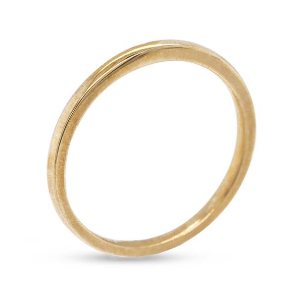 Von Treskow Luxe 9ct Yellow Gold Essential Ring 9CR004