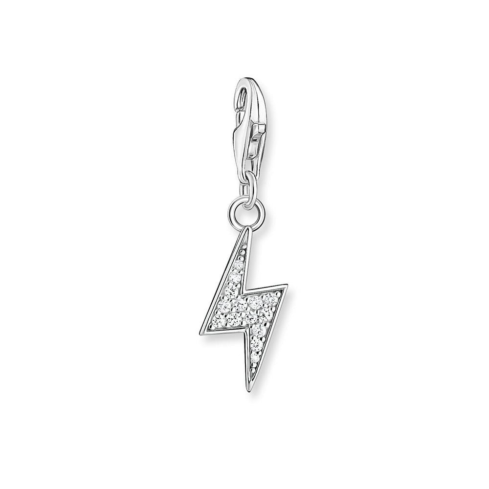 Thomas Sabo Sterling Silver Cubic Zirconia Lightning Bolt Ch