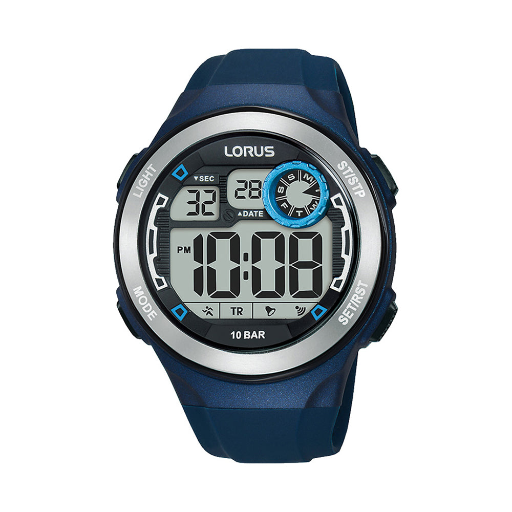 Lorus Blue Silicone Digital Watch R2383NX-9