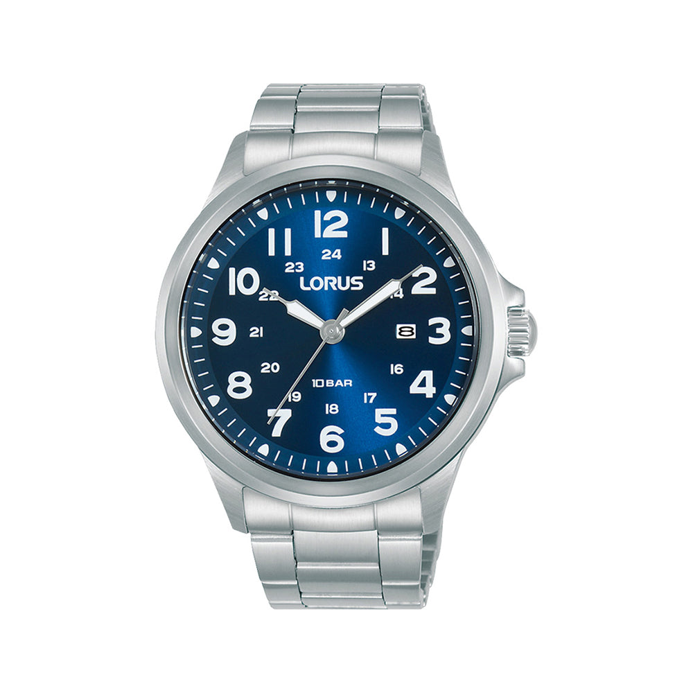 Lorus Stainless Steel Blue Dial Watch RH993NX-9