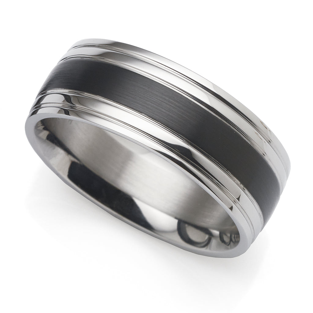 Cudworth Stainless Steel & Black Ring 641-91A