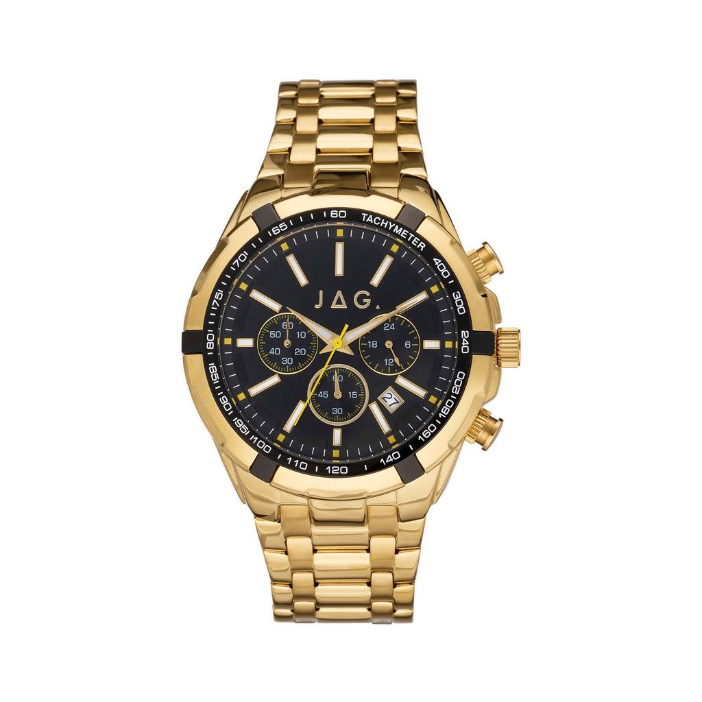 Jag 'Boss' Chronograph Gold Tone Stainless Steel Watch J2511