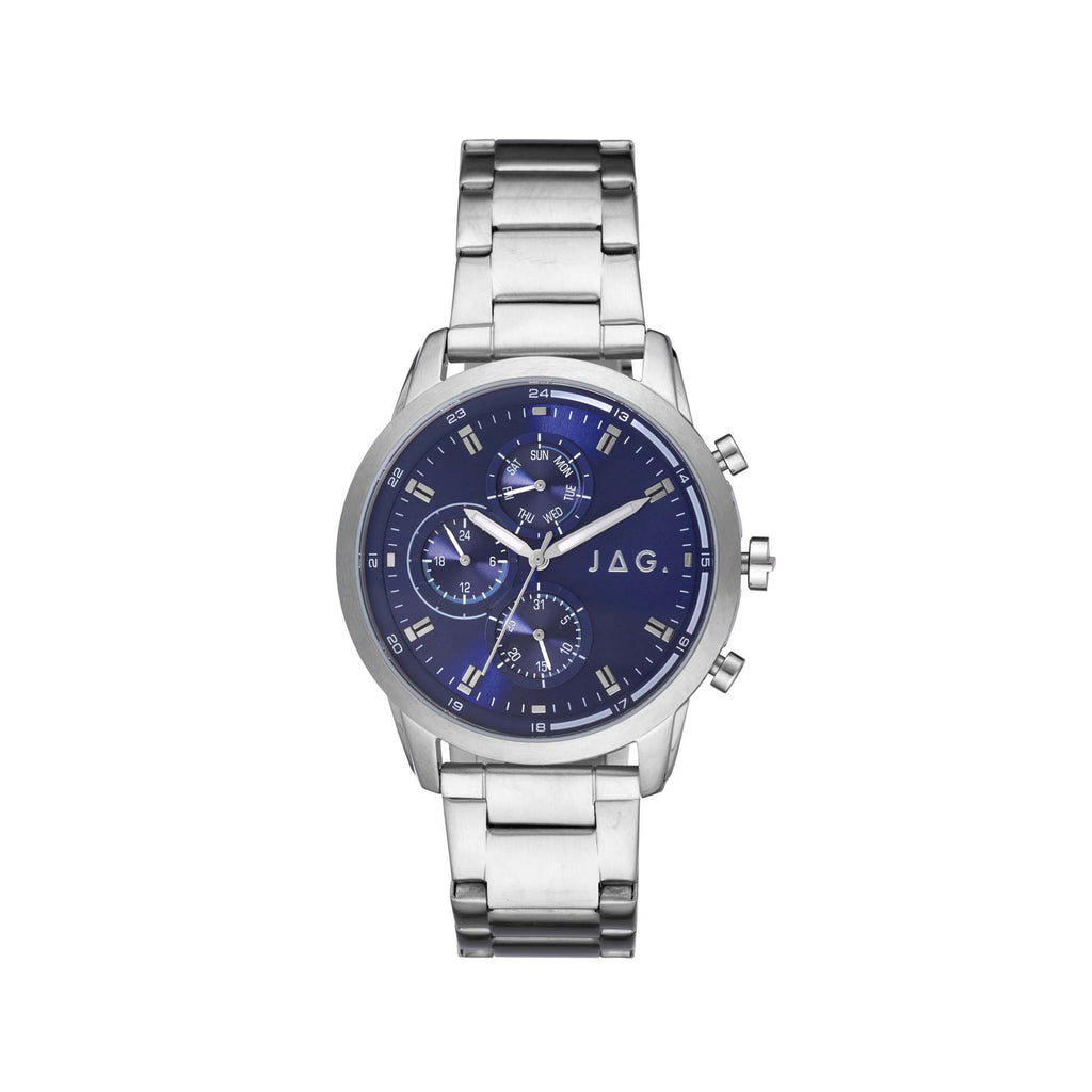 Jag 'Kennedy' Chronograph Blue Dial Stainless Steel Watch J2