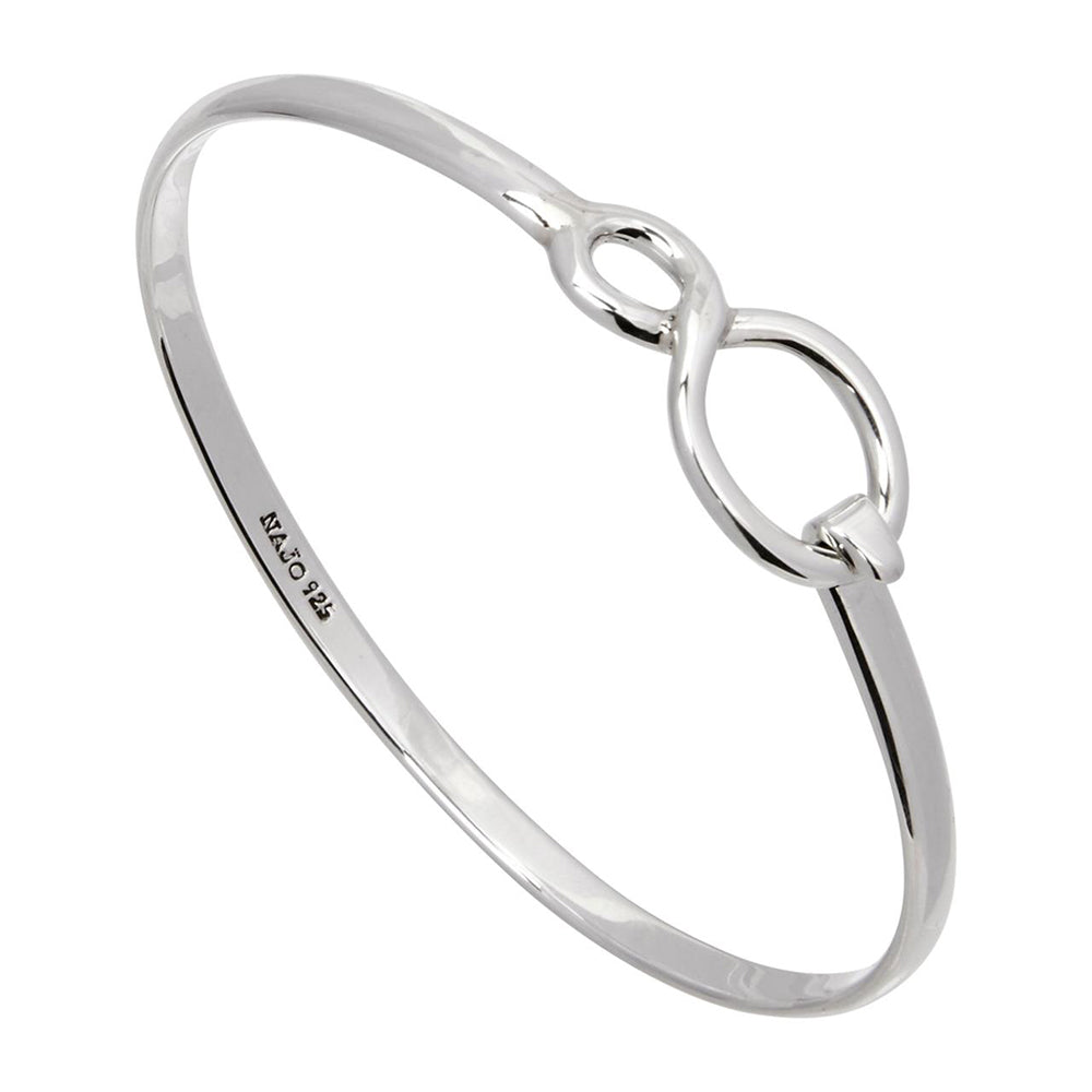 Najo 'Infinity Tension' Sterling Silver Bangle B6607