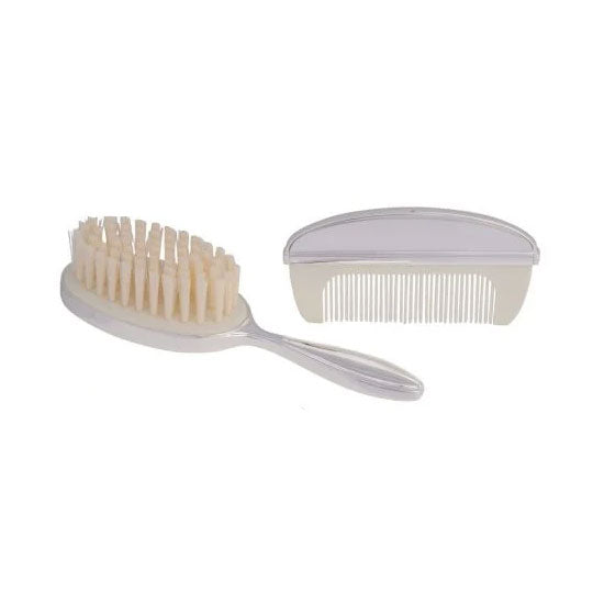 Silver Plated Teddy Bear Brush & Comb Set