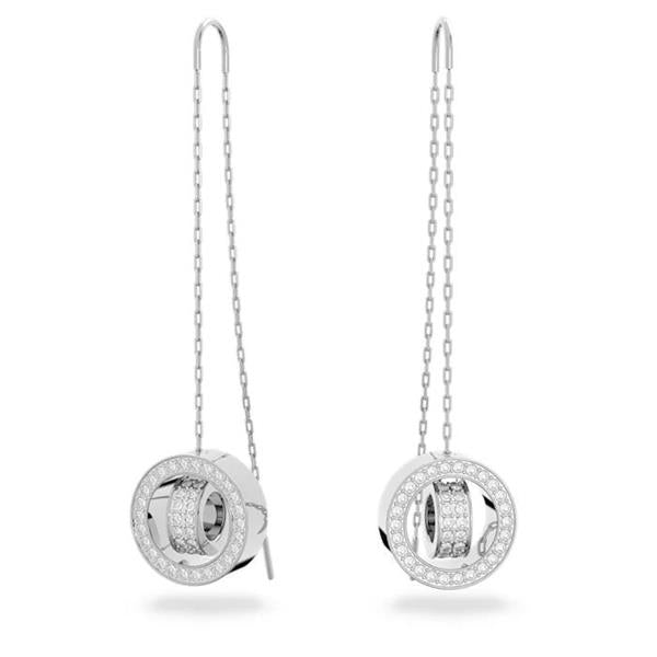 Swarovski Hollow Drop Long Thread Crystal Set Earrings 56364