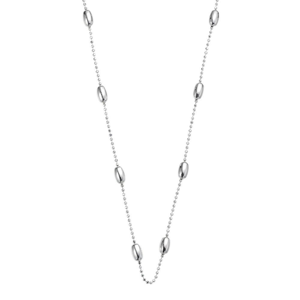 Najo 'Acapulco Asp' Sterling Silver 45cm Necklace N3223