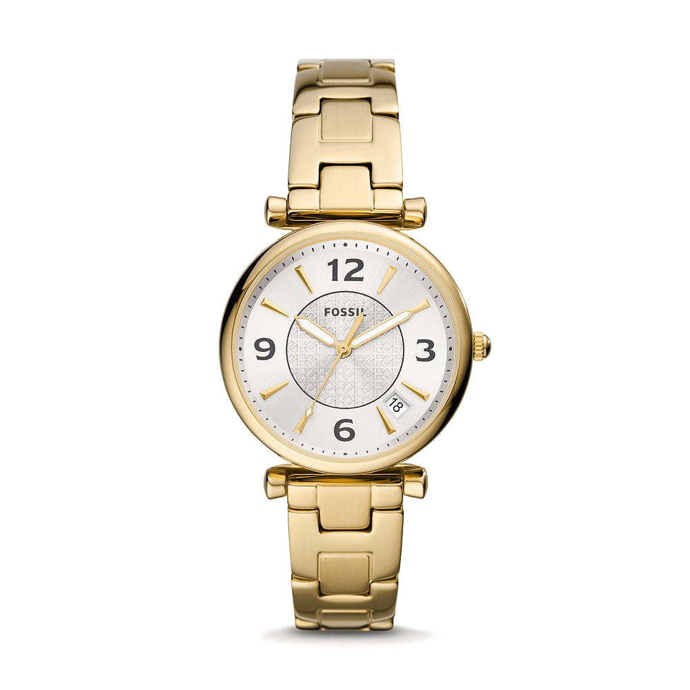 Fossil 'Carlie' Gold Tone Stainless Steel Watch ES5159