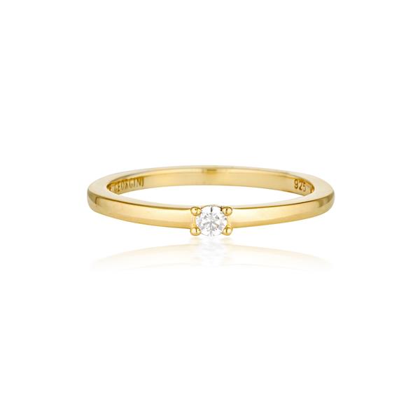 Georgini 'Sorbet Mini Marshmallow' Gold Cubic Zirconia Ring