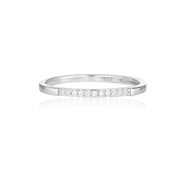 Georgini Sterling Silver 'Sorbet Frosty' Cubic Zirconia Band