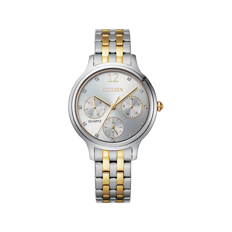 Citizen Multi-Function 2-Tone Stainless Steel Crystal Watch