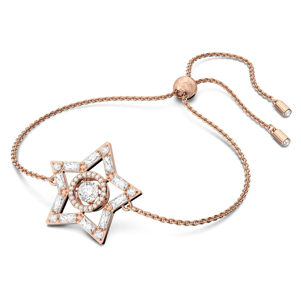 Swarovski 'Stella' Rose Tone Adjustable Star Crystal Bracele