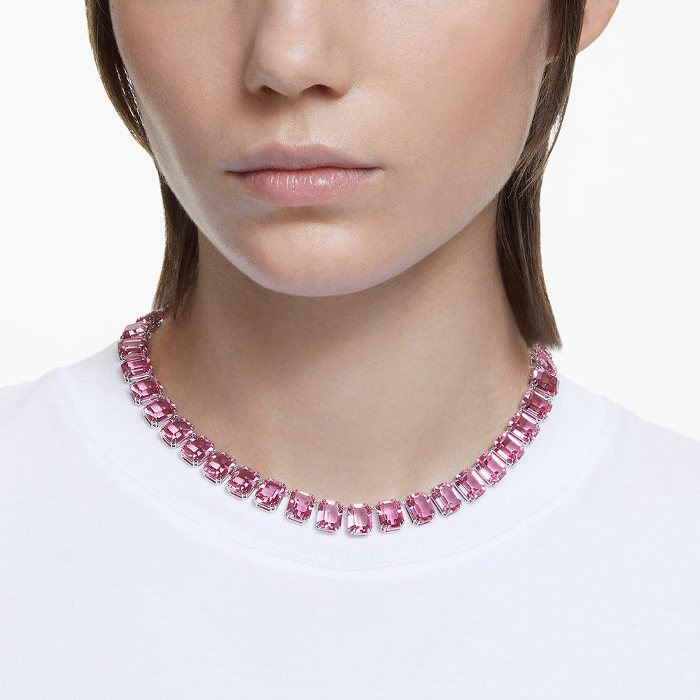 Swarovski 'Millenia' Pink Octagon Cut Crystal Necklet 560880