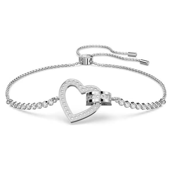 Swarovski 'Lovely' Heart Crystal Set Adjustable Bracelet 563