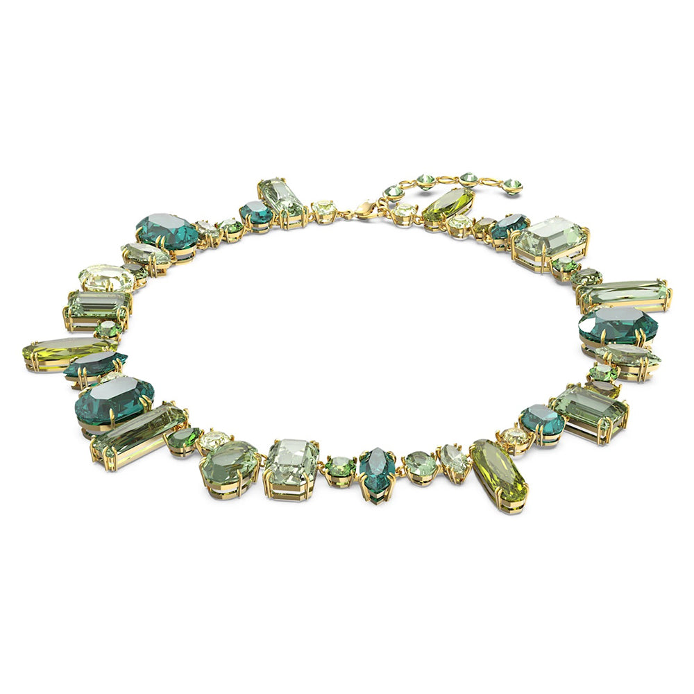 Swarovski 'Gema' Green Crystal Gold Plated Necklet 5613735