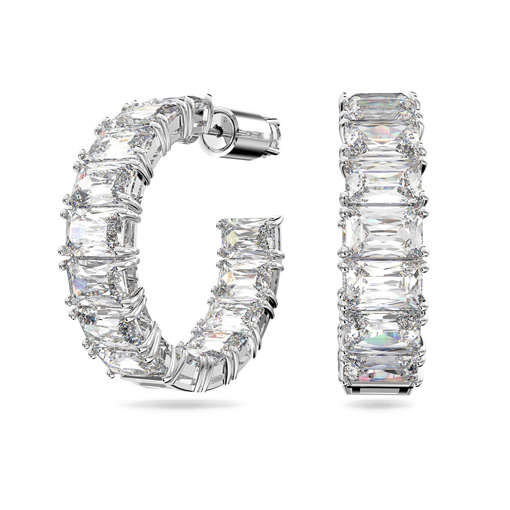 Swarovski 'Millenia' Hoop Octagon Cut Hoops 5612673