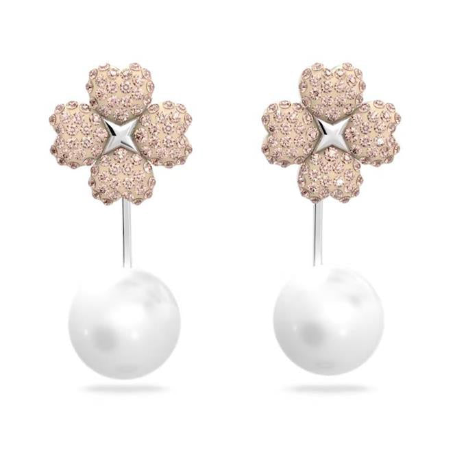 Swarovski 'Latisha' Flower Pearl Jacket Earrings 5636486