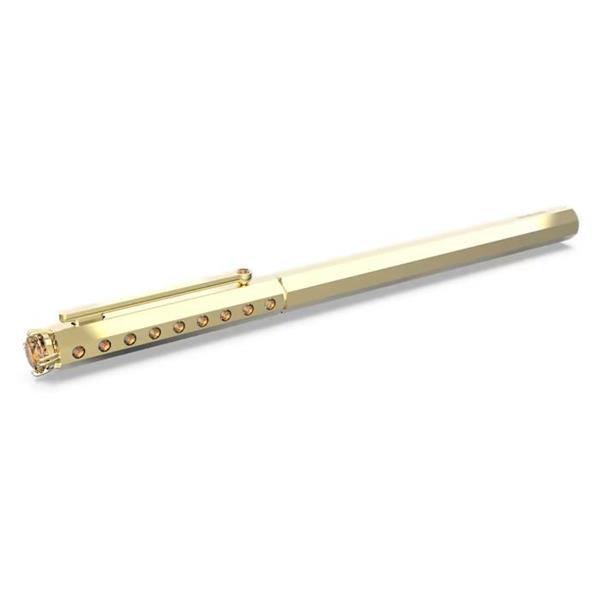 Swarovski 'Classic' Gold Tone Yellow Crystal Ballpoint Pen 5