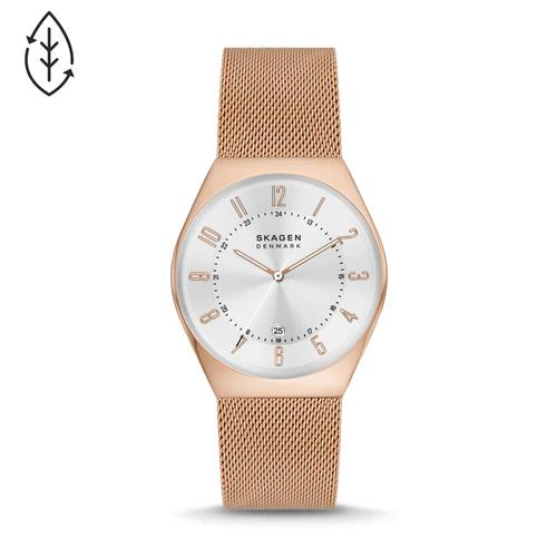 Skagen Grenen Rose Tone Mesh Strap Watch SKW6818