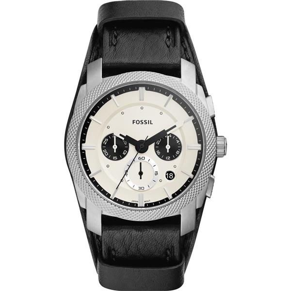Fossil Machine Chronograph Black Cuff Watch FS5921