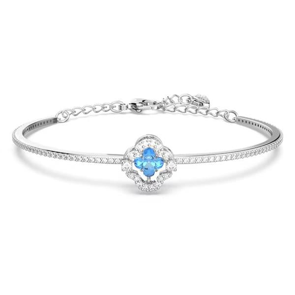 Swarovski Sparkling Dance Blue Clover Crystal Bangle 5642922