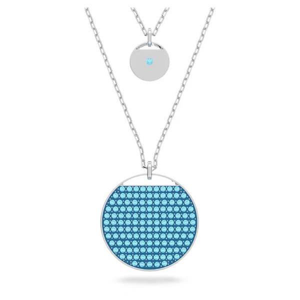 Swarovski 'Ginger' Blue Crystal Layered Pendant 5642942