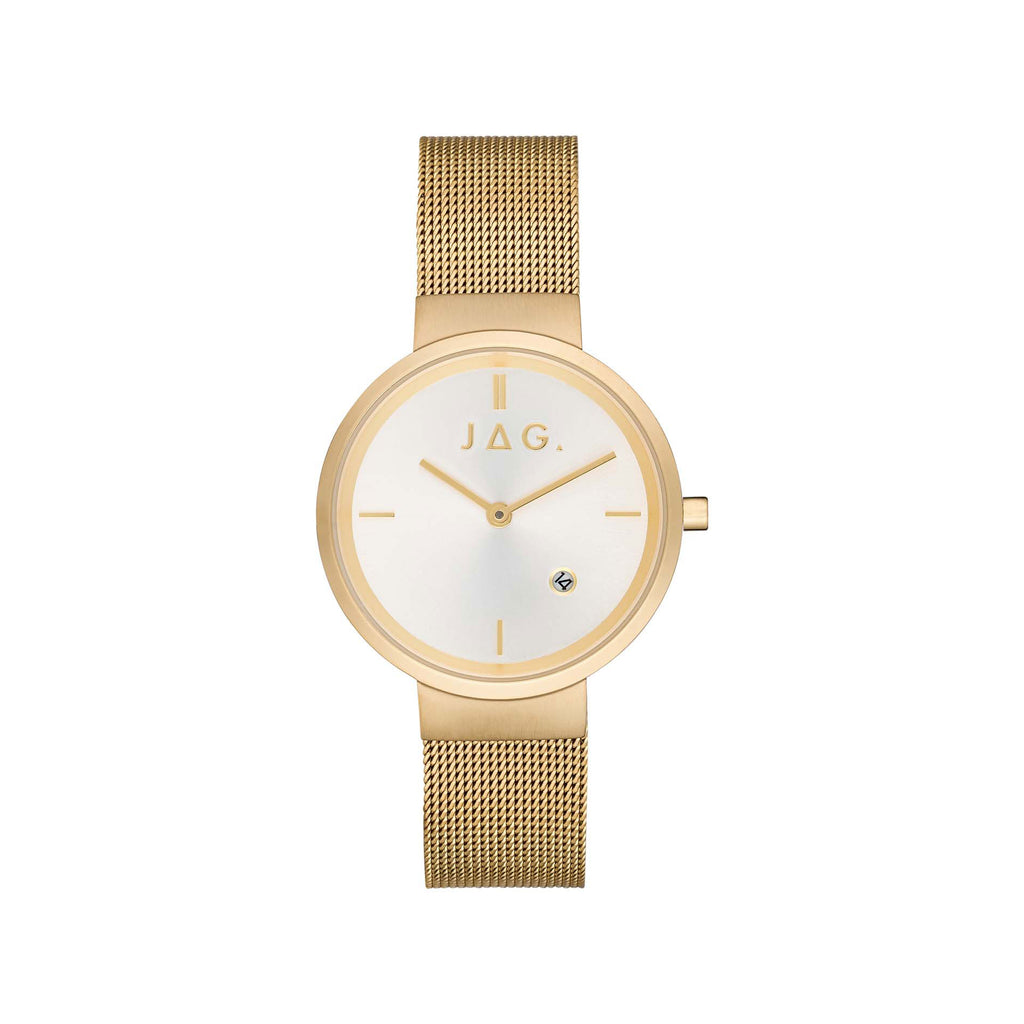 Jag 'Esme' Mesh Strap Gold-Tone 31mm Watch J2613A