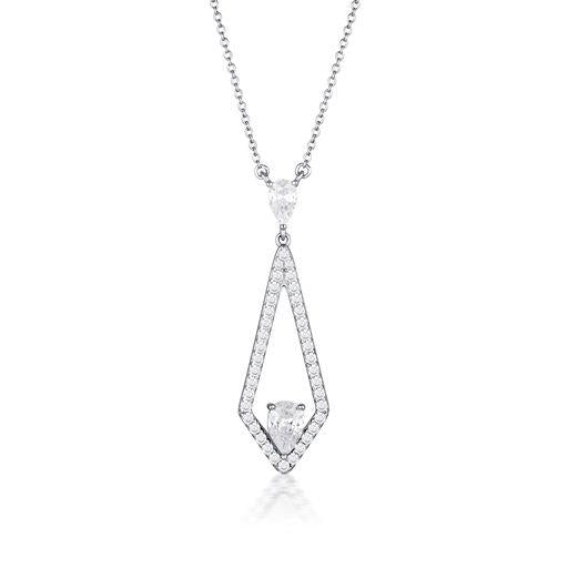 Georgini 'Reflection Evoke' Silver Cubic Zirconia Pendant P8