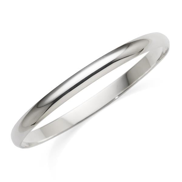 Sterling Silver Solid 60mm Bangle