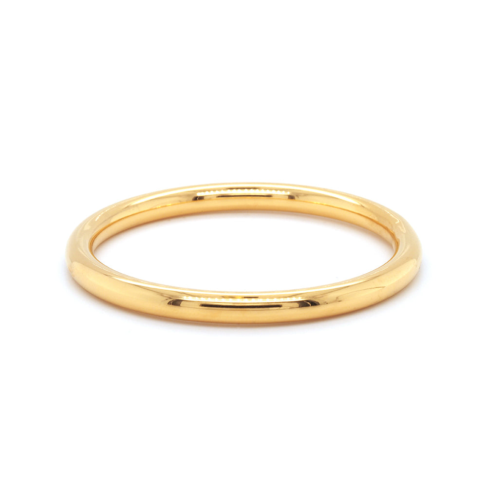Gold Tone Baby Hollow Golf Bangle 40mm