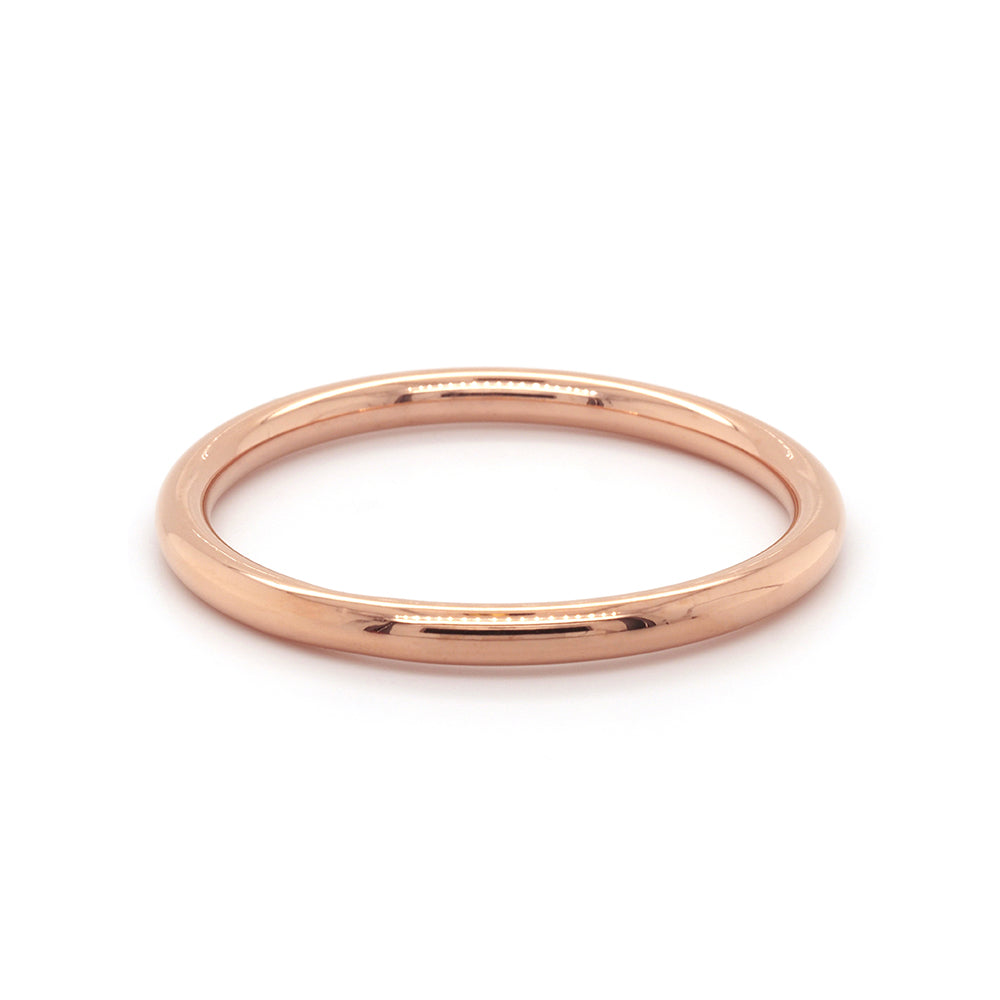 Rose Gold Tone Baby Hollow Golf Bangle 40mm
